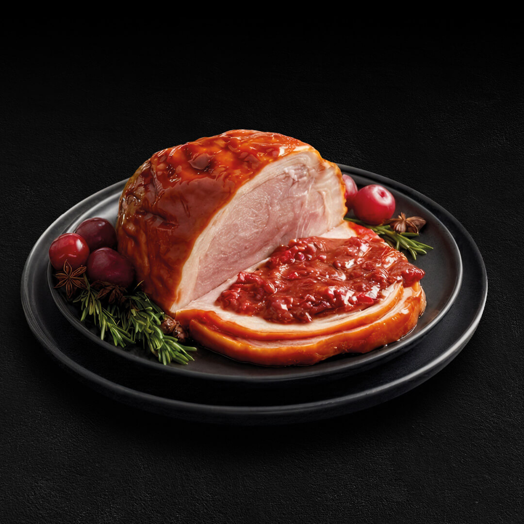 Jamón de Pierna Ahumada en Salsa de Ciruela